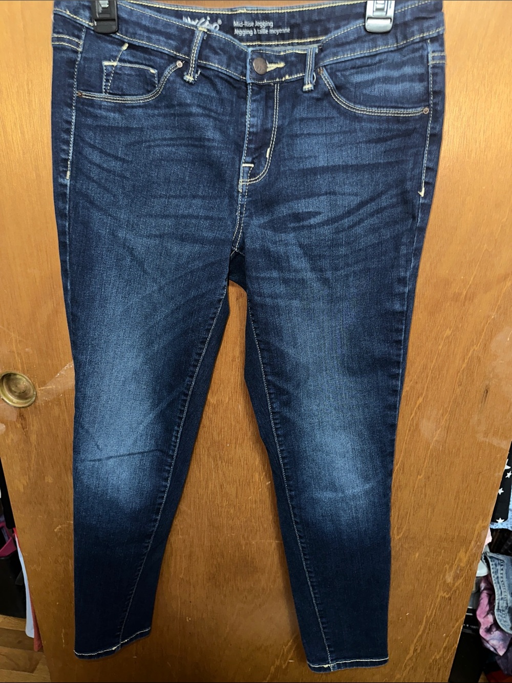 Dark Indigo Skinny Jeans – Stretchy Mid-Rise Fit